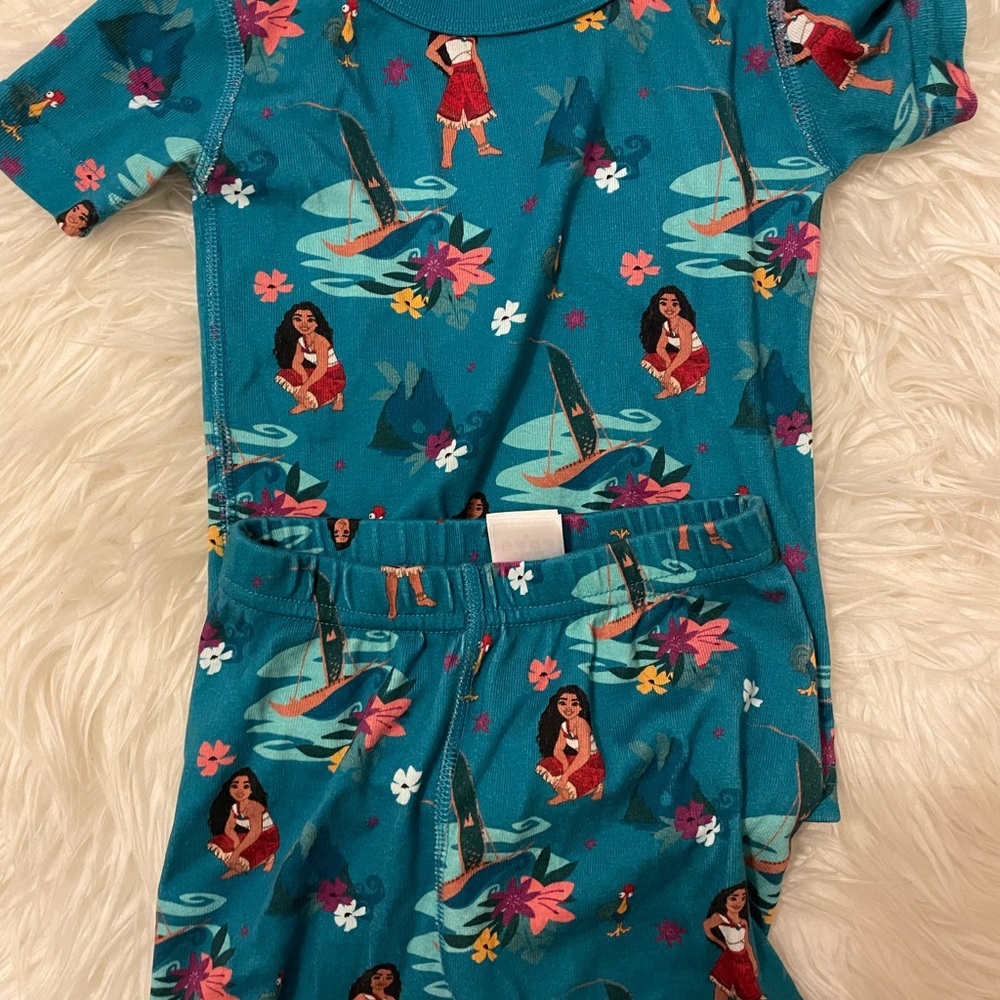 Hanna Andersson Teal Kids Pajama Set